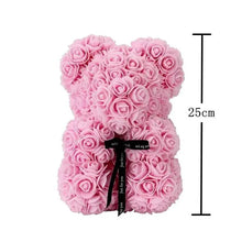 Load image into Gallery viewer, 2021 Cute Artificial Flower Rose of Teddy Bear Christmas Decoration for Home Valentines Women Gifts