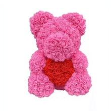 Load image into Gallery viewer, 2021 Cute Artificial Flower Rose of Teddy Bear Christmas Decoration for Home Valentines Women Gifts