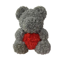 Load image into Gallery viewer, 2021 Cute Artificial Flower Rose of Teddy Bear Christmas Decoration for Home Valentines Women Gifts