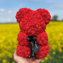 Load image into Gallery viewer, 2021 Cute Artificial Flower Rose of Teddy Bear Christmas Decoration for Home Valentines Women Gifts