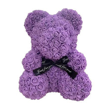 Load image into Gallery viewer, 2021 Cute Artificial Flower Rose of Teddy Bear Christmas Decoration for Home Valentines Women Gifts