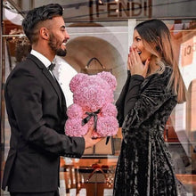 Load image into Gallery viewer, 2021 Cute Artificial Flower Rose of Teddy Bear Christmas Decoration for Home Valentines Women Gifts