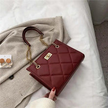 Load image into Gallery viewer, 2021 Fashion Shoulder Bag Women Travel Bags Leather Pu Quilted Bag - Female Trendy Luxury Designer Handbags