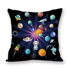 Load image into Gallery viewer, 2021 New Space Home Pillow Universe Sun Planet Pillows Decorative Throw Pillow Cover Universe Outer Space Planets Star Pillow Case Pillow Cushion Covers Decorative Pillow Spaceship Cover