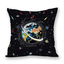 Load image into Gallery viewer, 2021 New Space Home Pillow Universe Sun Planet Pillows Decorative Throw Pillow Cover Universe Outer Space Planets Star Pillow Case Pillow Cushion Covers Decorative Pillow Spaceship Cover