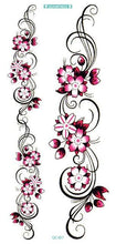 Load image into Gallery viewer, 2021 Temporary Waterproof Butterfly Tattoo Black Design Waist Body Fake Tattoo Flower Sticker For Women Girls