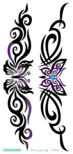 Load image into Gallery viewer, 2021 Temporary Waterproof Butterfly Tattoo Black Design Waist Body Fake Tattoo Flower Sticker For Women Girls
