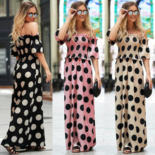 Load image into Gallery viewer, Women Summer And Autumn Fashion A-Line One-Shoulder High Waist Dresses - Fashion Summer Dresses For Women