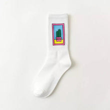 Load image into Gallery viewer, 2022 Black White Cotton Socks AB Side Don't Follow Me I'm Lost too Creative Unisex Casual Socks Daily For Men And Women