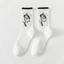 Load image into Gallery viewer, New Autumn Black and White Sports Women Socks Combed Out Of Pure Cotton Cute Winter Socks Kawaii Cute Warm Thick Socks For Men And Women