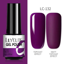 Load image into Gallery viewer, 2022 New Fashion Purple Womens Nail Gel 7ml Permanent UV LED Base Matte Glossy Luxury Colorful Effect Nail Gel for Women and Girls