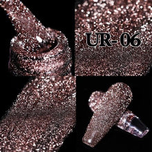 Load image into Gallery viewer, 2022 New Reflective Glitter Nail Gel 8ml Permanent UV/LED Glossy Effect Popular Diamond Nail Gel Design For Womens