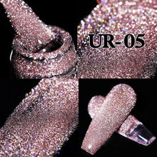 Load image into Gallery viewer, 2022 New Reflective Glitter Nail Gel 8ml Permanent UV/LED Glossy Effect Popular Diamond Nail Gel Design For Womens