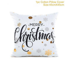 Load image into Gallery viewer, 2022 Santa Claus Christmas Pillowcase Decor For Home Christmas Throw Pillow Covers Decorative Snowman Santa Claus Pillow Covers Linen Cushion Cover Couch Pillow Cases Merry Christmas Ornament Xmas Gifts 45x45CM