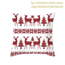Load image into Gallery viewer, 2022 Santa Claus Christmas Pillowcase Decor For Home Christmas Throw Pillow Covers Decorative Snowman Santa Claus Pillow Covers Linen Cushion Cover Couch Pillow Cases Merry Christmas Ornament Xmas Gifts 45x45CM