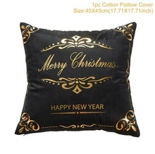 Load image into Gallery viewer, 2022 Santa Claus Christmas Pillowcase Decor For Home Christmas Throw Pillow Covers Decorative Snowman Santa Claus Pillow Covers Linen Cushion Cover Couch Pillow Cases Merry Christmas Ornament Xmas Gifts 45x45CM