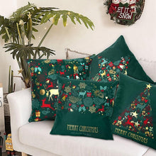 Load image into Gallery viewer, 2022 Santa Claus Christmas Pillowcase Decor For Home Christmas Throw Pillow Covers Decorative Snowman Santa Claus Pillow Covers Linen Cushion Cover Couch Pillow Cases Merry Christmas Ornament Xmas Gifts 45x45CM