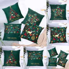 Load image into Gallery viewer, 2022 Santa Claus Christmas Pillowcase Decor For Home Christmas Throw Pillow Covers Decorative Snowman Santa Claus Pillow Covers Linen Cushion Cover Couch Pillow Cases Merry Christmas Ornament Xmas Gifts 45x45CM
