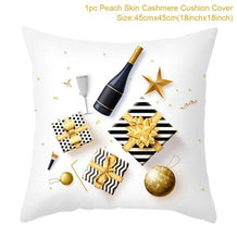 Load image into Gallery viewer, 2022 Santa Claus Christmas Pillowcase Decor For Home Christmas Throw Pillow Covers Decorative Snowman Santa Claus Pillow Covers Linen Cushion Cover Couch Pillow Cases Merry Christmas Ornament Xmas Gifts 45x45CM