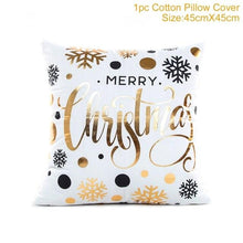Load image into Gallery viewer, 2022 Santa Claus Christmas Pillowcase Decor For Home Christmas Throw Pillow Covers Decorative Snowman Santa Claus Pillow Covers Linen Cushion Cover Couch Pillow Cases Merry Christmas Ornament Xmas Gifts 45x45CM