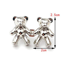 Load image into Gallery viewer, 2023 2PCS Metal Dual Purpose Tighten Waist Button Cute Bear Adjustable Buckle Pins Brooches Women Pant Jeans Detachable Clip Detachable Waist Body Fit Tighten Buckles Adjustable Jean Buttons Pins for Loose Jeans