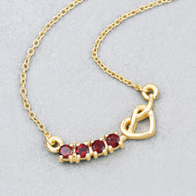 Load image into Gallery viewer, 0.32 Carat Genuine Garnet .925 Sterling Silver Necklace