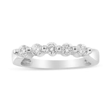 Load image into Gallery viewer, 14K White Gold 1/2 Cttw Round-Cut 5-Stone Diamond Ring (H-I Color, SI1-SI2 Clarity) Size 7