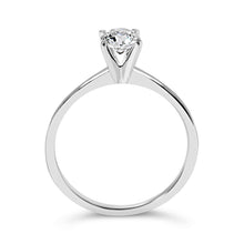 Load image into Gallery viewer, 14K White Gold 1/2 Cttw Round Lab Grown Diamond 4 Prong Solitaire Engagement Ring (F-G Color, VS2-SI1 Clarity) - Size 7