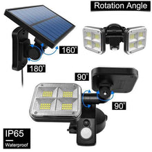 Load image into Gallery viewer, 20W Super Bright Solar Lights 120 LED IP65 Waterproof