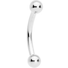 Load image into Gallery viewer, Solid 14k White Gold Ball Eyebrow Ring 16G 5/16 3mm