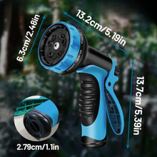 Load image into Gallery viewer, Heavy-Duty Garden Hose – 25Ft Leakproof Blue Rubber with Brass Connectors & Spray Nozzle
