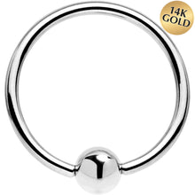 Load image into Gallery viewer, 16G 9/16 Solid 14K White Gold BCR Captive Ring