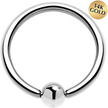 Load image into Gallery viewer, 16G 3/8 Solid 14K White Gold BCR Captive Ring