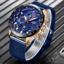 Load image into Gallery viewer, Men's Sports Waterproof Watch With Stainless Steel Bracelet Unique Design Perfect Gift For Your Man
