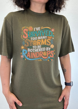 Load image into Gallery viewer, I've Survived Too Many Storms to Be Both Unisex Bamboo/Cotton Graphic T-Shirt