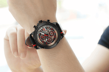 Load image into Gallery viewer, Men's Sports Waterproof Watch With Chronometers And Leather Belt Multifunction Wristwatch Unique Design Perfect Gift