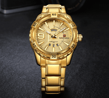 Load image into Gallery viewer, Men's Luxury Stainless steal Waterproof Watch With Day And Date Display Unique Design Perfect Gift In Modern Metal Men Wrist Watch Design
