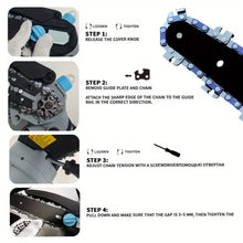 Load image into Gallery viewer, 21V 4-6 Inch Cordless Chainsaw Kit with Built-in Lubrication, Battery and Charger