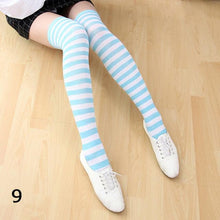 Load image into Gallery viewer, 22 Colors Sweet Cute Girls Over Knee Long Printed Thigh High Cotton Socks Plus Size Over knee Socks for Women