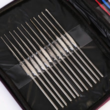 Load image into Gallery viewer, 22-Piece: Aluminum Multi-Color Crochet Hook Needles