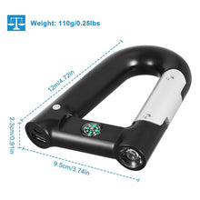 Load image into Gallery viewer, 2200 mAh Powerbank with Emergency Flashlight Compass Carabiner-Shaped