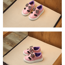 Load image into Gallery viewer, Children's Girls Princess Shoes Bow Big Casual High Quality Material Comfortable No-slip Shoe