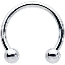 Load image into Gallery viewer, 16G STEEL HORSE SHOE Circular Barbell 3/8 3mm