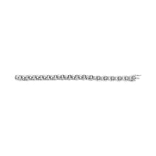 Load image into Gallery viewer, 14K White Gold 1/2 Cttw Diamond Knotted Byzantine Link Bracelet (H-I Color, I2-I3 Clarity) - 7" Inches