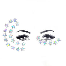 Load image into Gallery viewer, 23 Sets Glitter Face Jewels Sticker Temporary Party Face Makeup Tattoo Face Gems Glitter Face Jewels Crystal Stickers For Womens