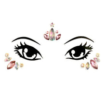 Load image into Gallery viewer, 23 Sets Glitter Face Jewels Sticker Temporary Party Face Makeup Tattoo Face Gems Glitter Face Jewels Crystal Stickers For Womens