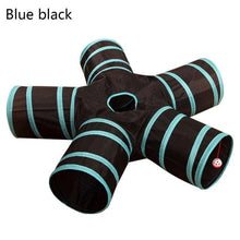 Load image into Gallery viewer, 2/3/4/5 Holes Pet Cat Tunnel Toys Foldable Pet Cat Kitty Training Interactive Fun Toy For Cats Rabbit Animal Play Tunnel Tube For Cats Tunnels for Indoor Cats Cat Tube Collapsible 3 Way Pet Tunnel Great Toy for Cats