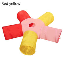 Load image into Gallery viewer, 2/3/4/5 Holes Pet Cat Tunnel Toys Foldable Pet Cat Kitty Training Interactive Fun Toy For Cats Rabbit Animal Play Tunnel Tube For Cats Tunnels for Indoor Cats Cat Tube Collapsible 3 Way Pet Tunnel Great Toy for Cats