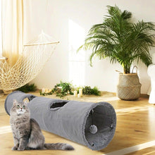 Load image into Gallery viewer, 2/3/4/5 Holes Pet Cat Tunnel Toys Foldable Pet Cat Kitty Training Interactive Fun Toy For Cats Rabbit Animal Play Tunnel Tube For Cats Tunnels for Indoor Cats Cat Tube Collapsible 3 Way Pet Tunnel Great Toy for Cats