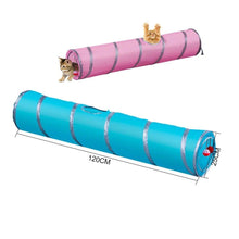 Load image into Gallery viewer, 2/3/4/5 Holes Pet Cat Tunnel Toys Foldable Pet Cat Kitty Training Interactive Fun Toy For Cats Rabbit Animal Play Tunnel Tube For Cats Tunnels for Indoor Cats Cat Tube Collapsible 3 Way Pet Tunnel Great Toy for Cats